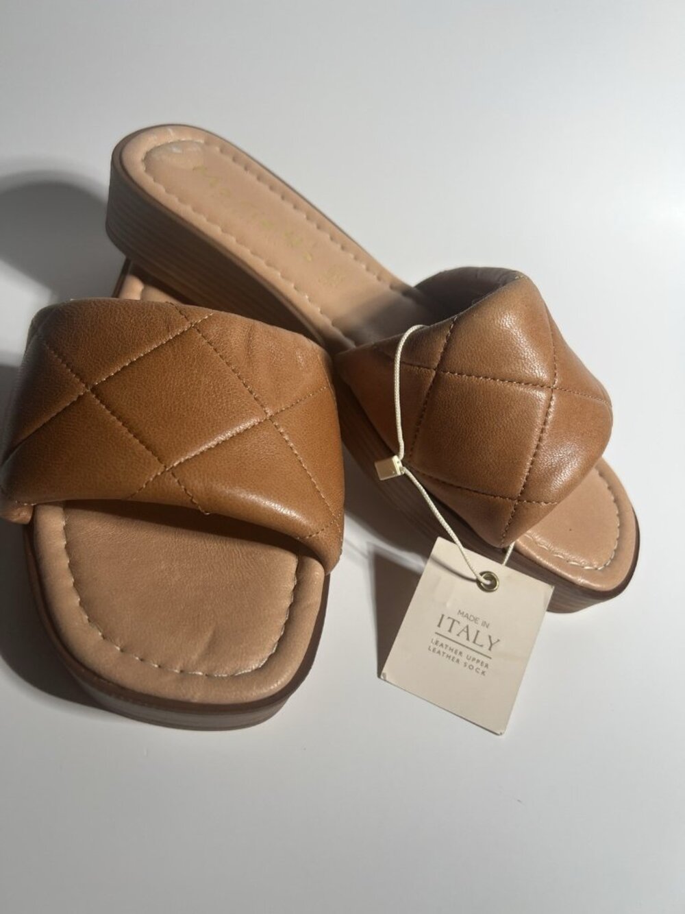 Mariella Slide Sandals Brown Women’s Size 7.5 Comfort - Picture 5 of 9